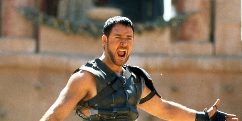 Russel Crowe ve filmu Gladiátor.