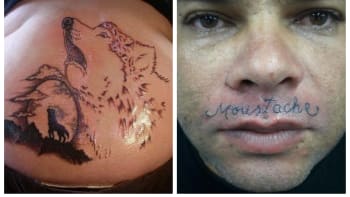 GALERIE: 13 lidí, kteří strašlivě litují svého tetování. Jak to vypadá, když tatér totálně zbabrá svoji práci?