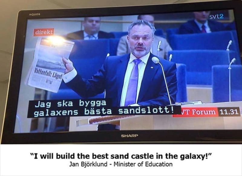 „Postavím ten nejlepší hrad z písku v celé galaxii."
