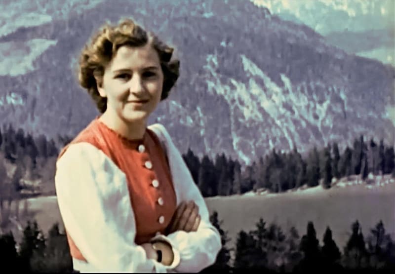Eva Braunová na snímku z Berchtesgadenu.