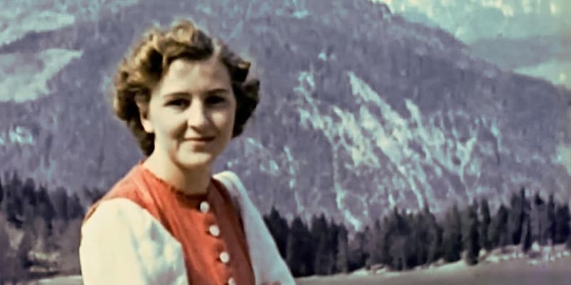 Eva Braunová na snímku z Berchtesgadenu.