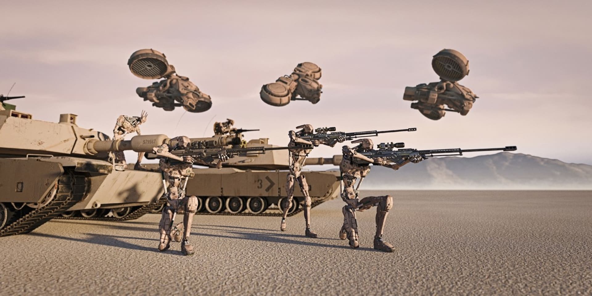 Jedna z představ, jak mohou vypadat tanky budoucnosti.