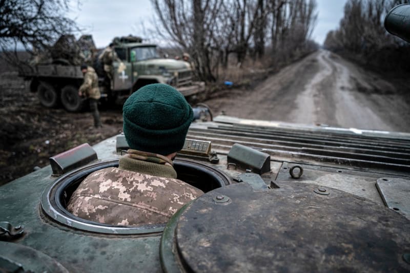 Ukrajinská armáda u Bachmutu (16. 3. 2023)