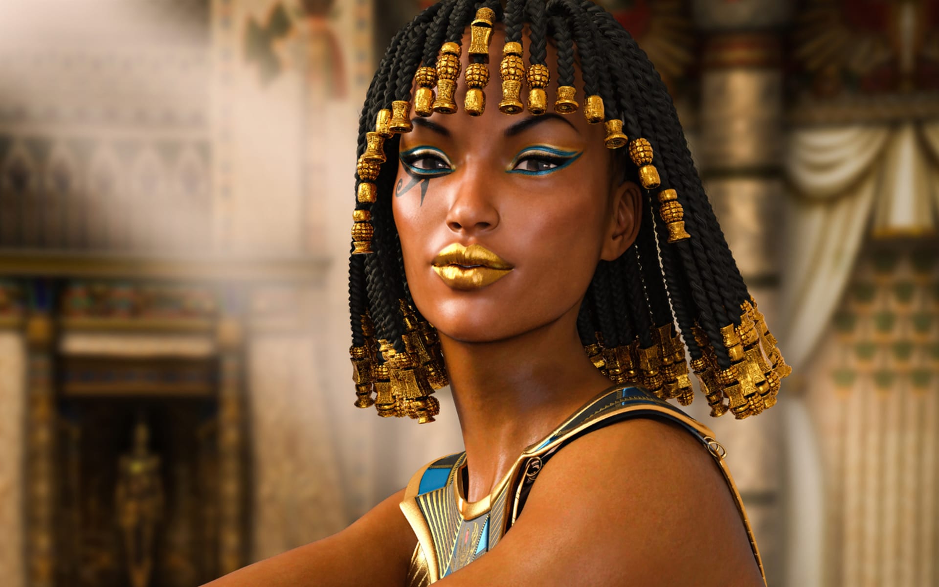 Jedna z mnoha možných podob královny Kleopatry