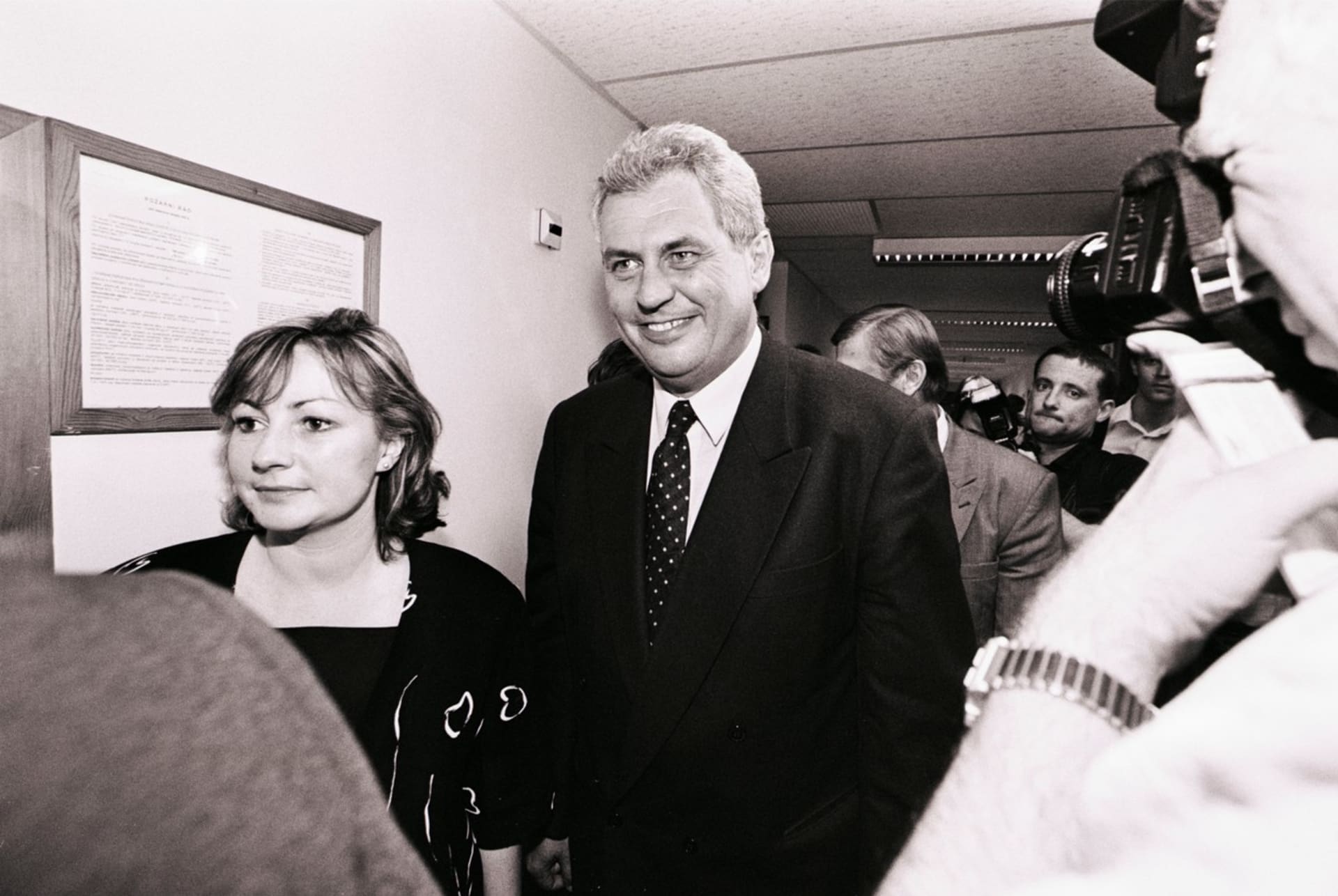 Miloš Zeman s manželkou Ivanou (1998)