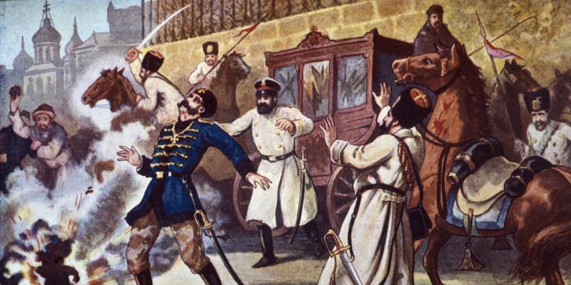 Druhý, tentokrát smrtelný útok na cara Alexandra II. 13. března 1881