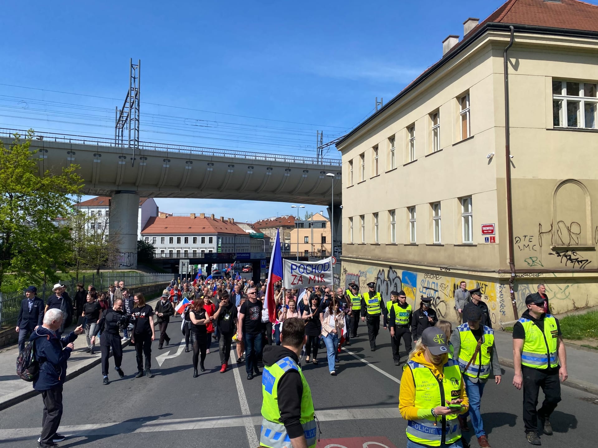 Pochod na pražský Vítkov