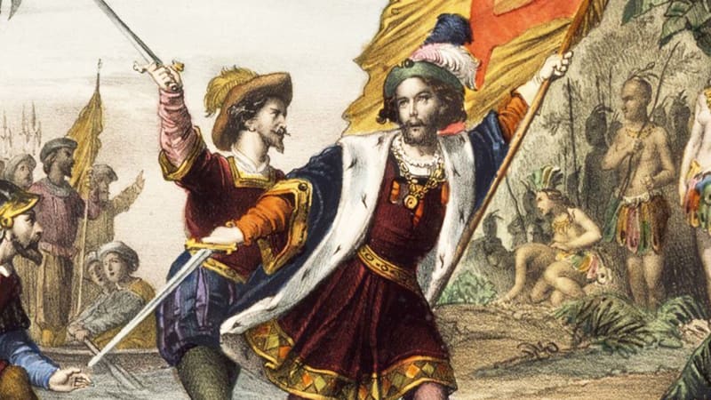Kryštof Kolumbus během výpravy