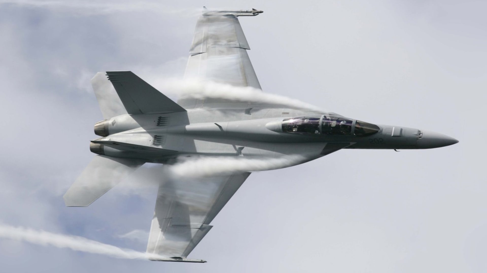 F/A-18 Super Hornet v letu