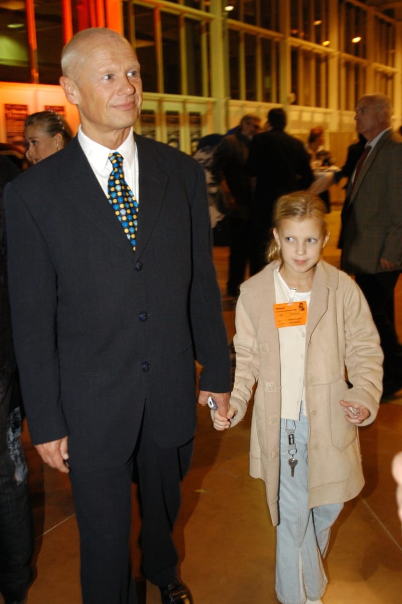 Jiří Korn s dcerou Kristinou před dvaceti lety.