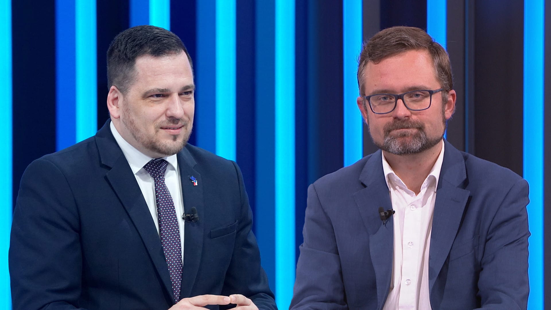 Europoslanci Tomáš Zdechovský vlevo a Mikuláš Peksa