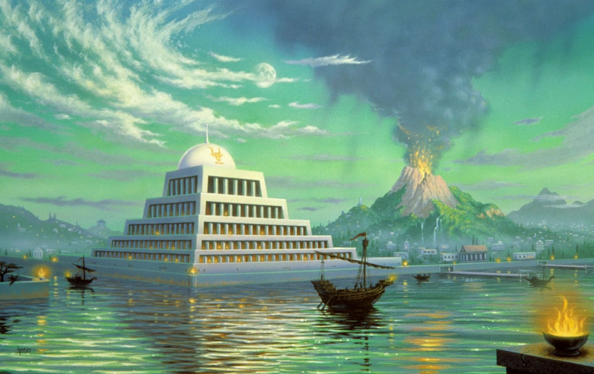 Zpodobnění bájného města Atlantis