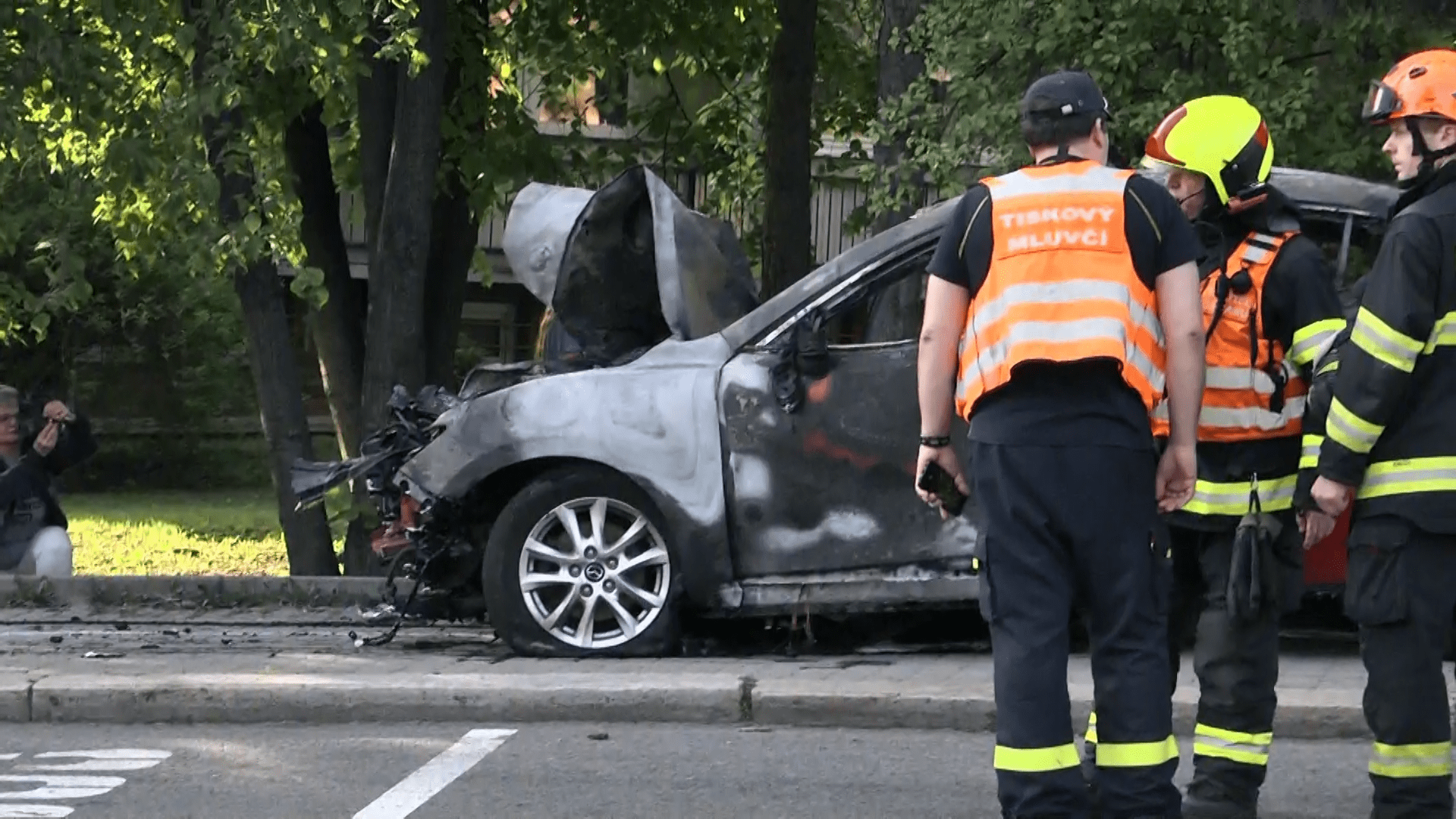 Policisté zveřejnili autentický videozáznam z vážné nehody, která se stala v Brně. 