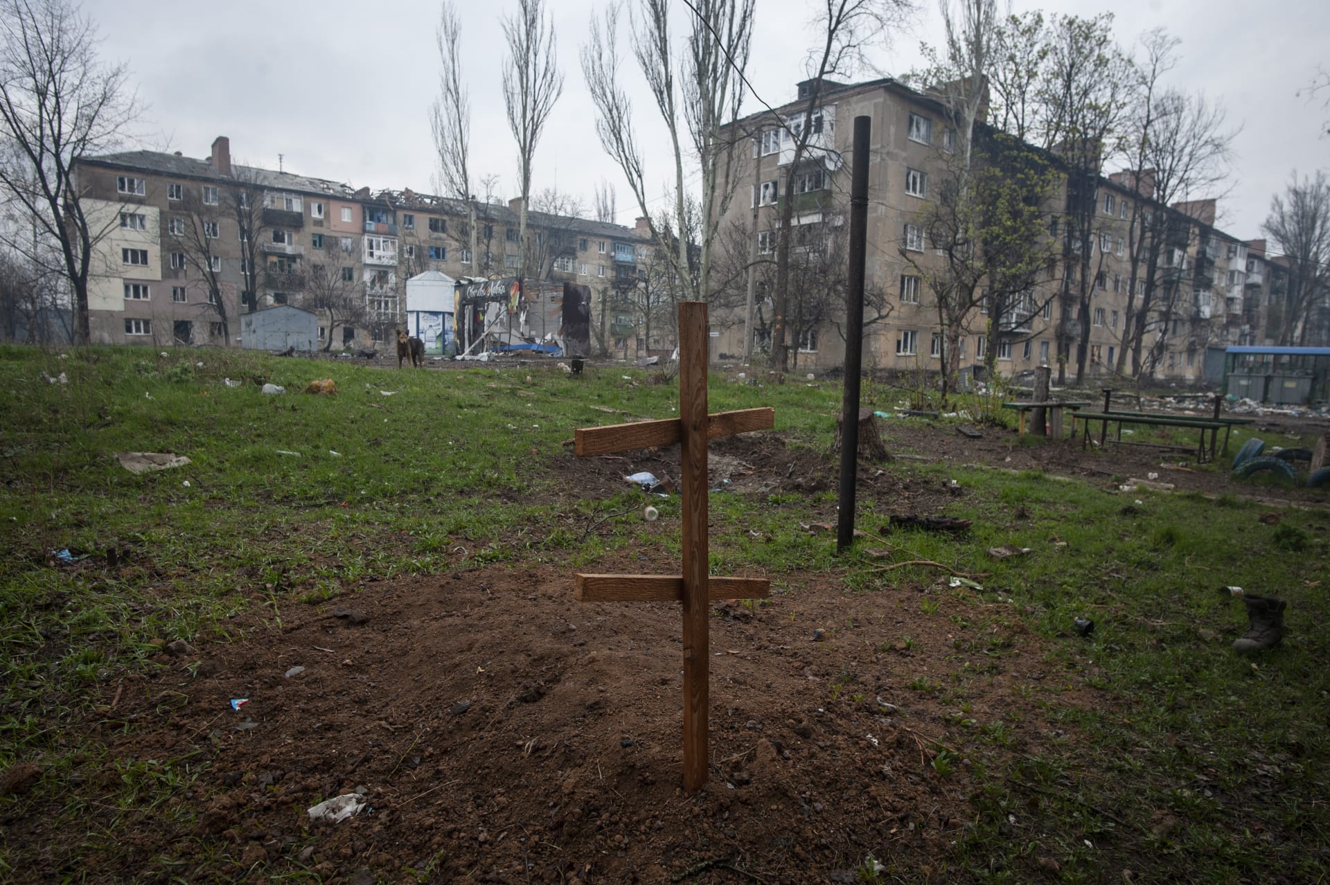 Ukrajinský Bachmut se stal jedním ze symbolů války, z města toho moc nezbylo.