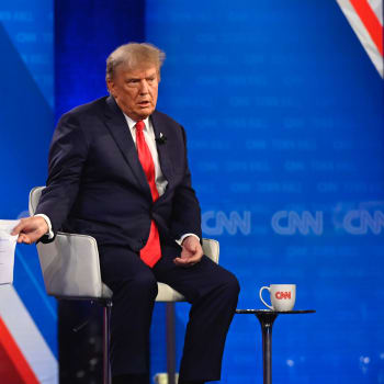 Exprezident Donald Trump v debatě CNN