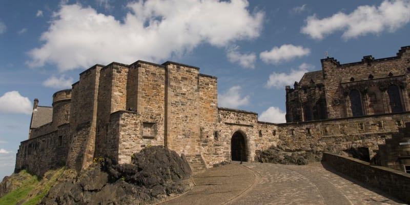 Edinburský hrad, kde je Kámen osudu trvale umístěn