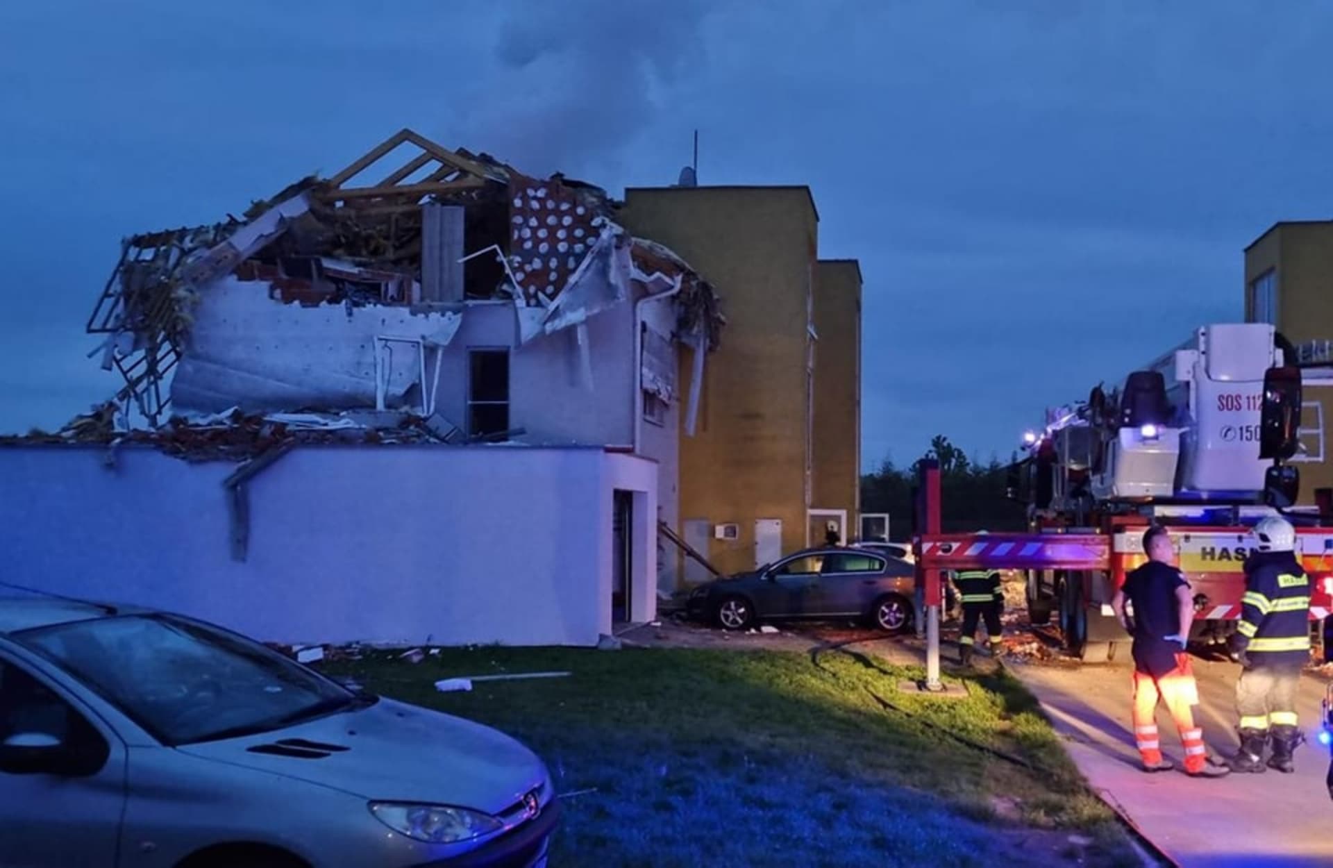 Exploze plynu v obci Biely Kostol na Trnavsku
