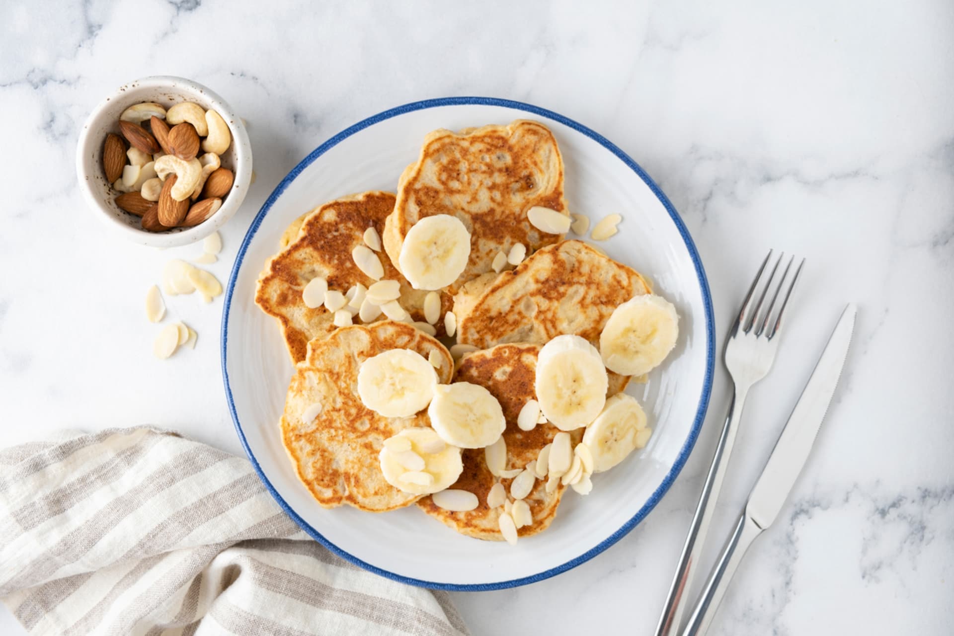 Tip na výživnou a skvělou snídani: Lívance z vejce a banánu.