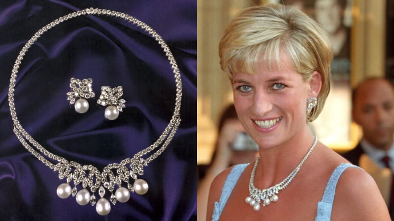 Princezna Diana měla na poslední veřejné akci luxusní náhrdelník. Skvost se bude dražit