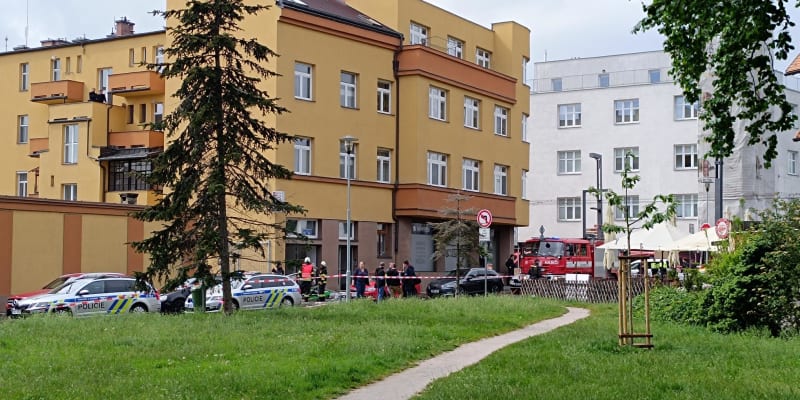 Výbuch v centru Hradce Králové