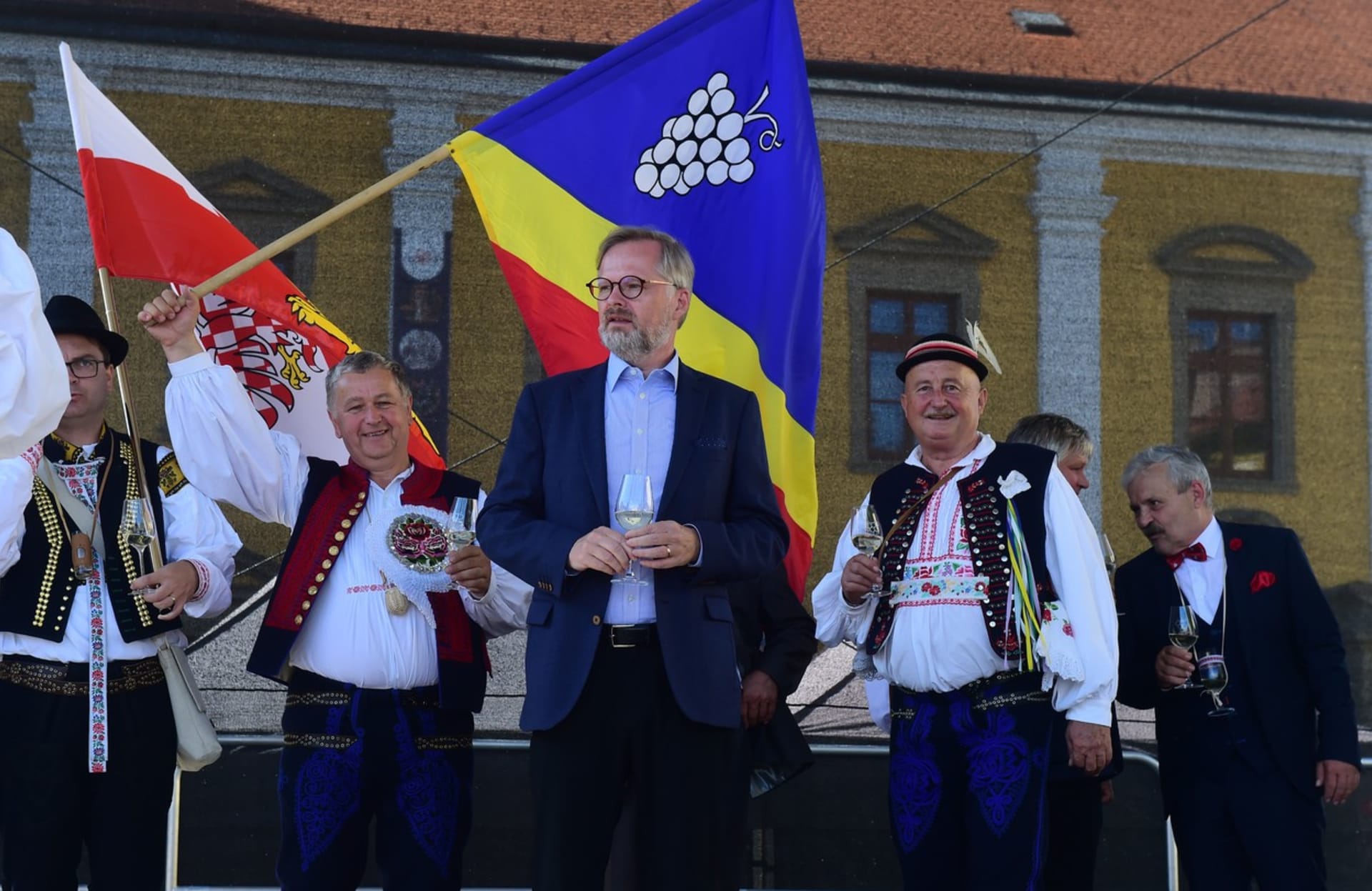 Premiér Petr Fiala na Slovácké slavnosti vína a otevřených památek v roce 2022