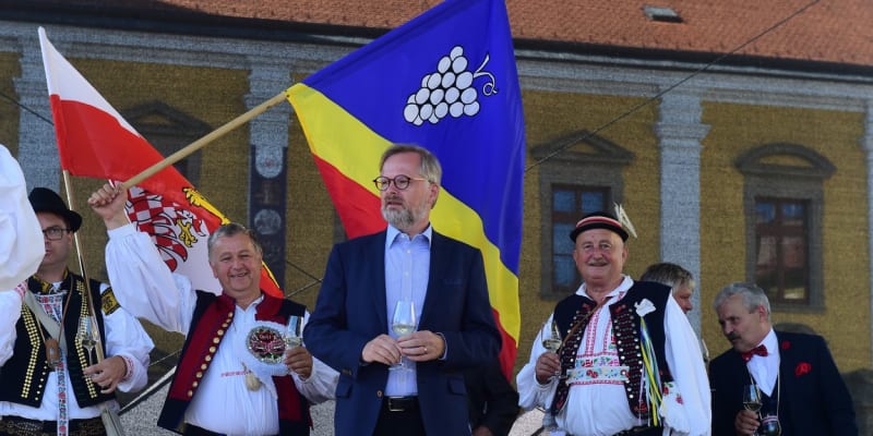 Premiér Petr Fiala na Slovácké slavnosti vína a otevřených památek v roce 2022