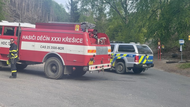 V národním parku České Švýcarsko opět hoří.