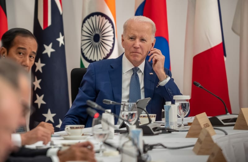 Americký prezident Joe Biden na summitu skupiny G7 v Hirošimě (20. 5. 2023)