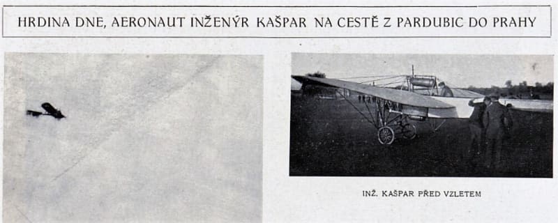 Časopis Český svět o Janu Kašparovi v roce 1911.