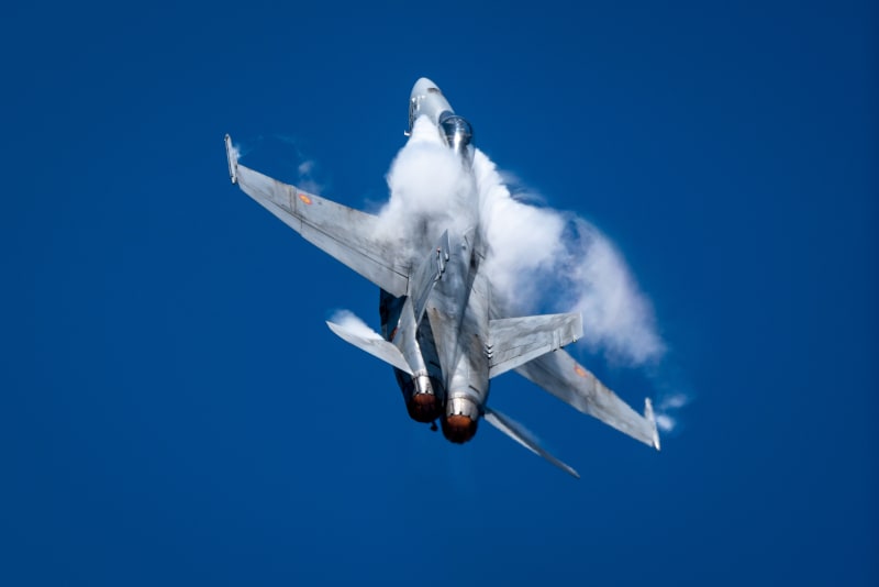 Stíhačka F-18 Hornet ve službách španělského letectva, ilustrační snímek