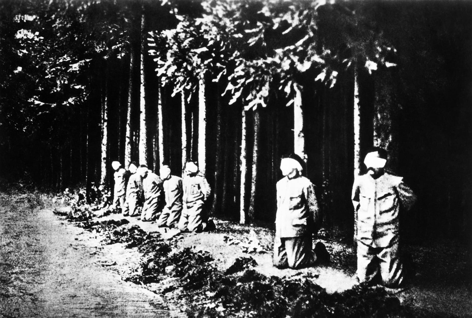 Poprava sedmi vůdců vzpoury v Novém Boru 29. května 1918