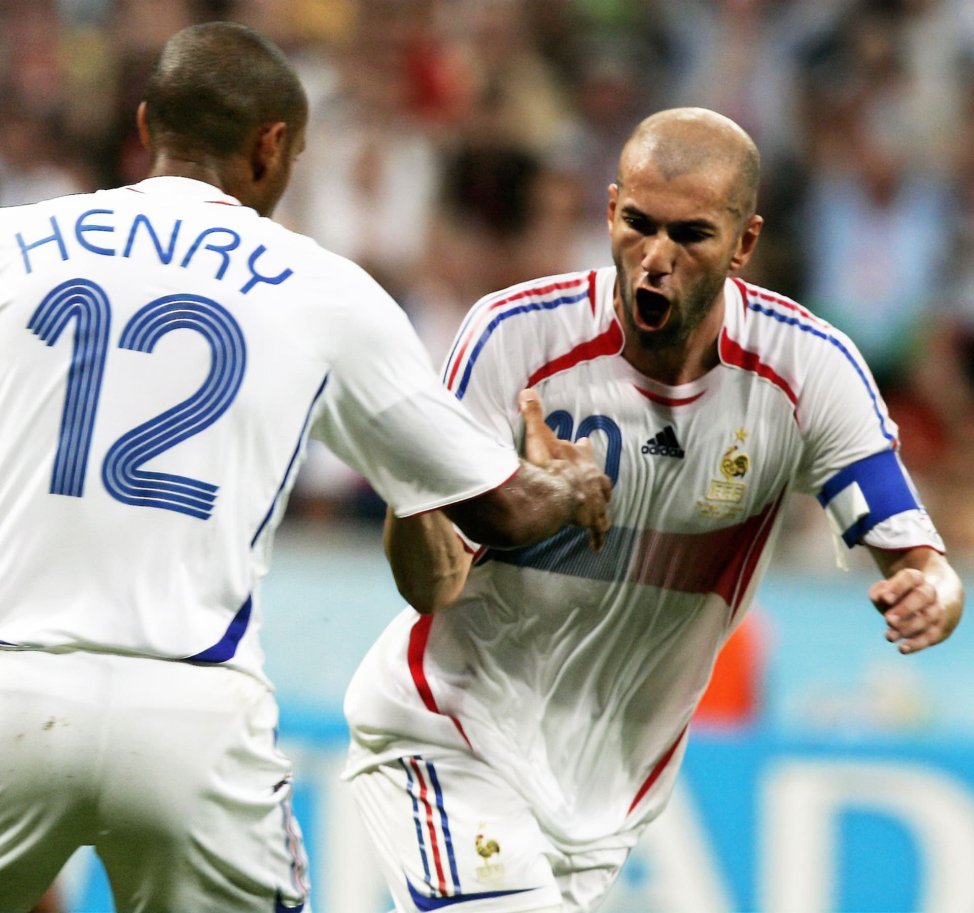 Thiery Henry a Zinedine Zidane