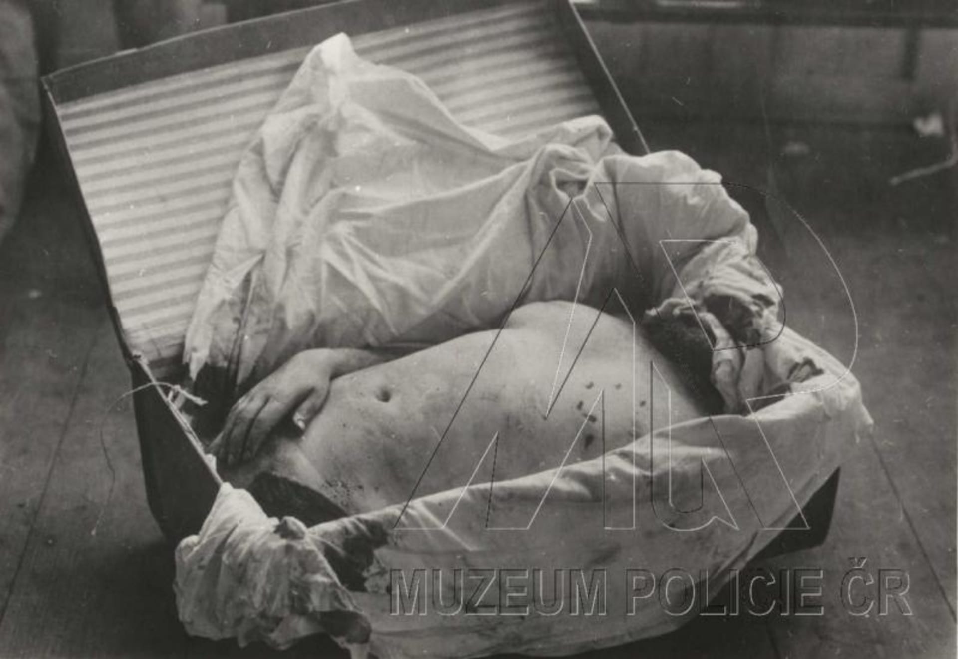 Hrůzný nález těla v kufru z 2.9.1933