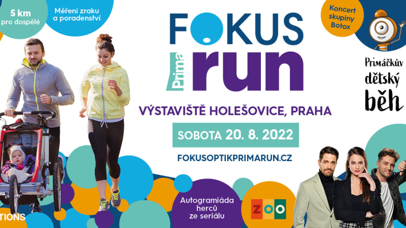 Užijte si tradiční sportovní akci FOKUS Optik Prima Run. Již 20. srpna!