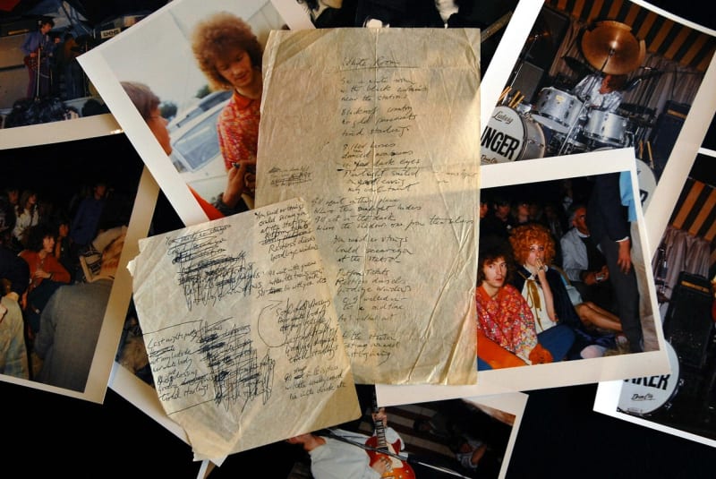 Původní text písně White Room, kterou Brown napsal pro skupinu Cream, byl v roce 2006 vydražen v aukci.   