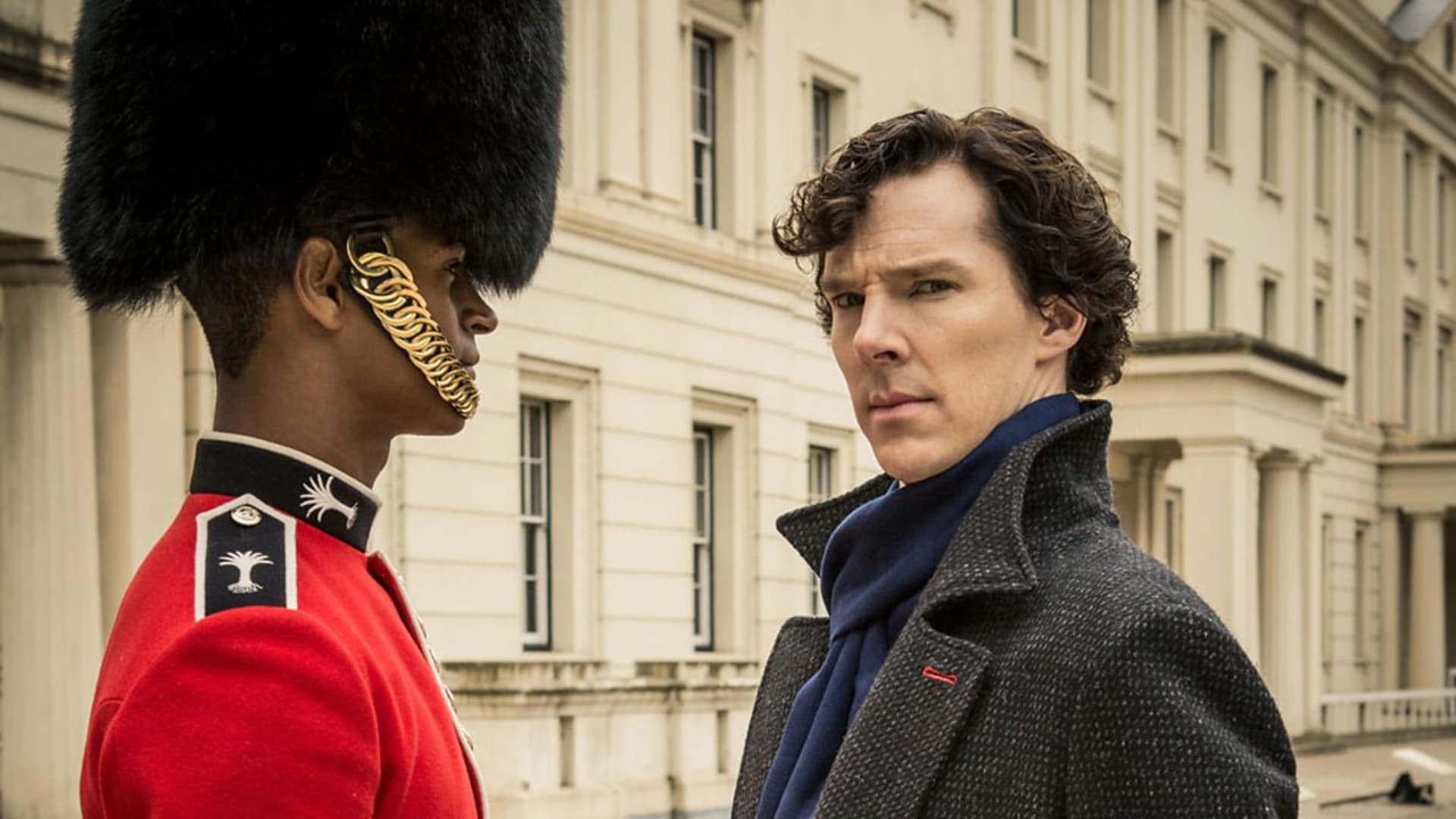 Záběry z filmu Sherlock: Znamení tří