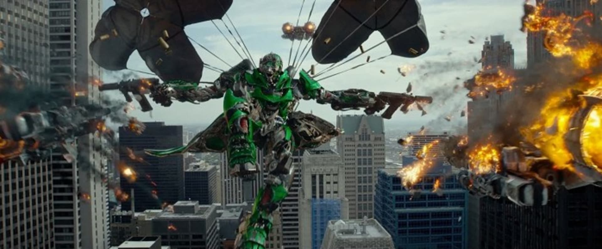 Záběry z filmu Transformers: Zánik