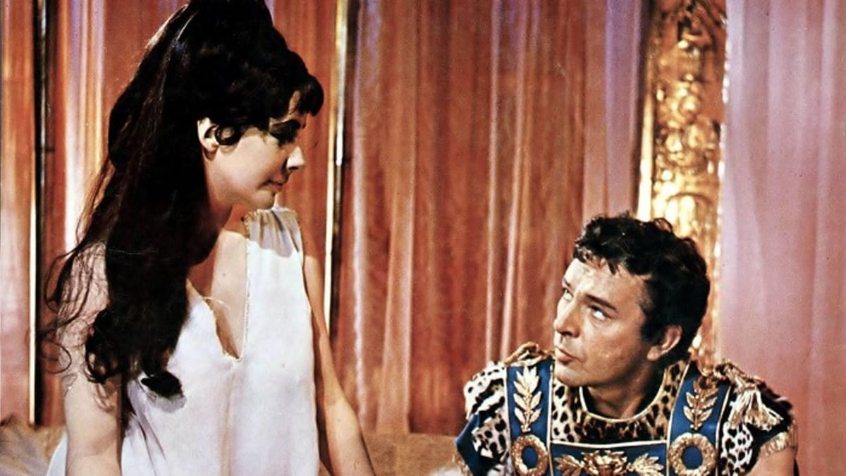 Záběry z filmu Kleopatra