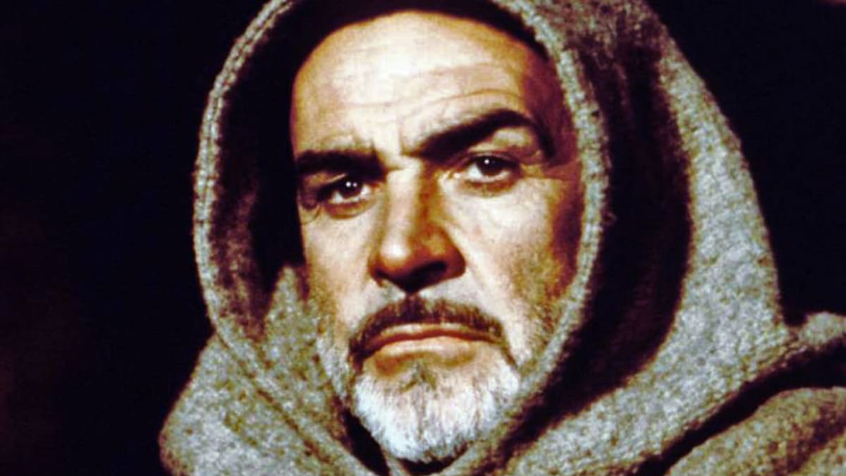 Sean Connery ve filmu podle Umberta Eca Jméno růže