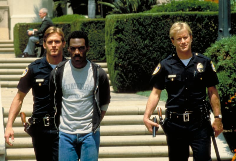 Záběry z filmu policajt v Beverly Hills