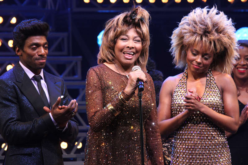 Tina Turner během premiéry muzikálu Tina.