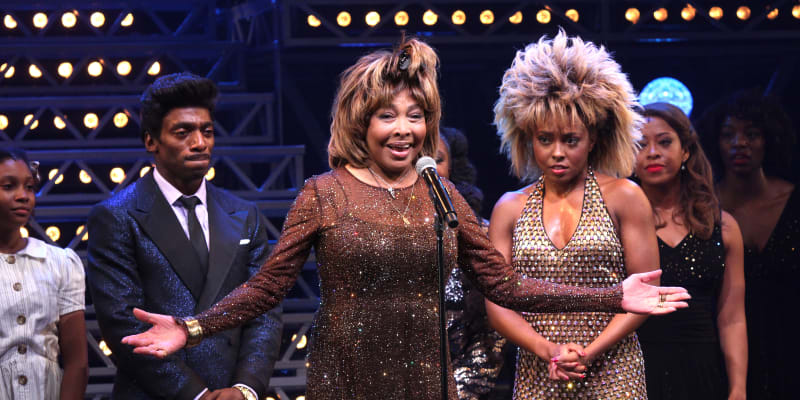 Tina Turner během premiéry muzikálu Tina.
