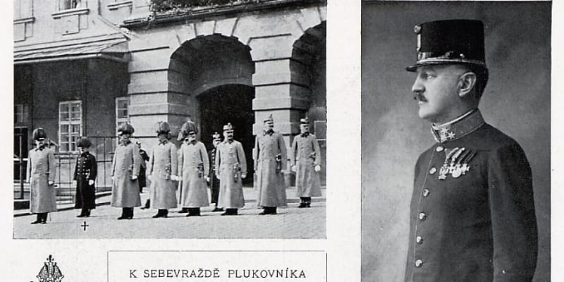 Mrzký čin plukovníka Redla. Tak informoval o ruském špionovi časopis Český svět v červnu 1913.
