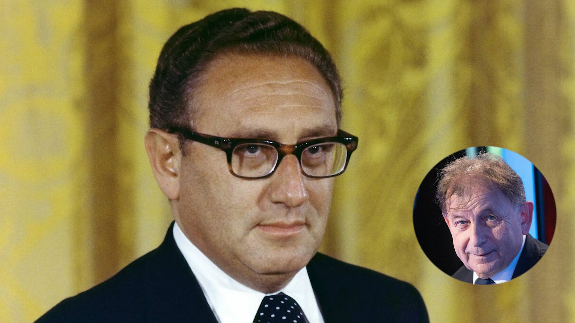 Henry Kissinger je v civilu podle Michaela Žantovského (v kroužku) zábavným společníkem.