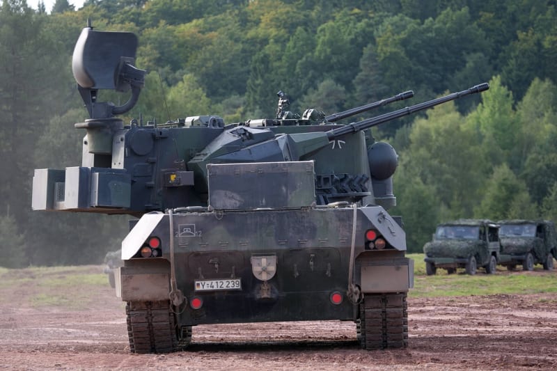 Samohybný protiletadlový systém Gepard dodali Ukrajině Nemci