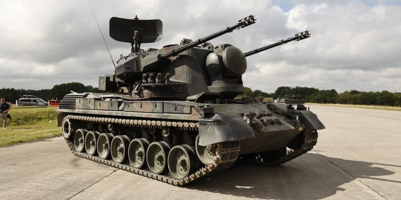 Samohybný protiletadlový systém Gepard dodali Ukrajině Nemci