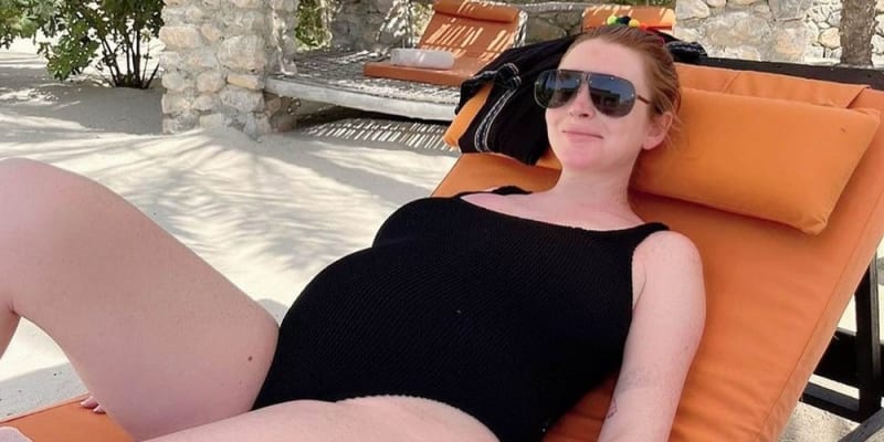 Lindsay Lohan v březnu oznámila světu, že čeká první dítě.