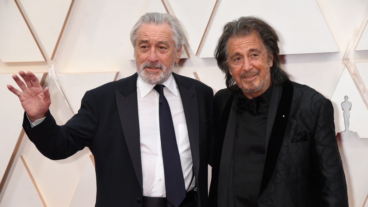 Americký herec Robert De Niro se svým kolegou Al Pacinem