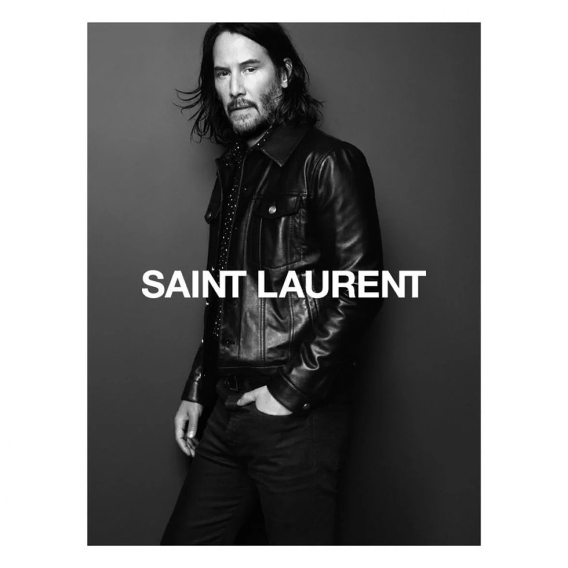 Herec Keanu Reeves v kampani pro Saint Laurent.