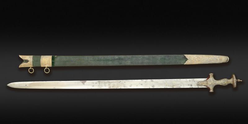 Meč sultána Tipú s pochvou